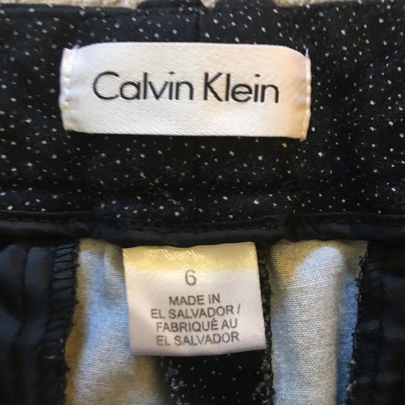 Calvin Klein black with white flecks dress pants Size 6 - Picture 8 of 9